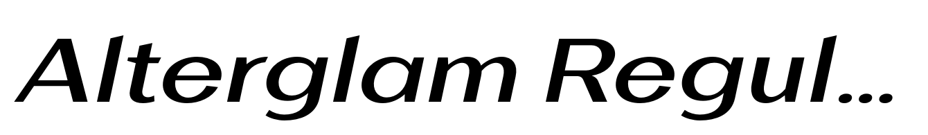 Alterglam Regular Italic